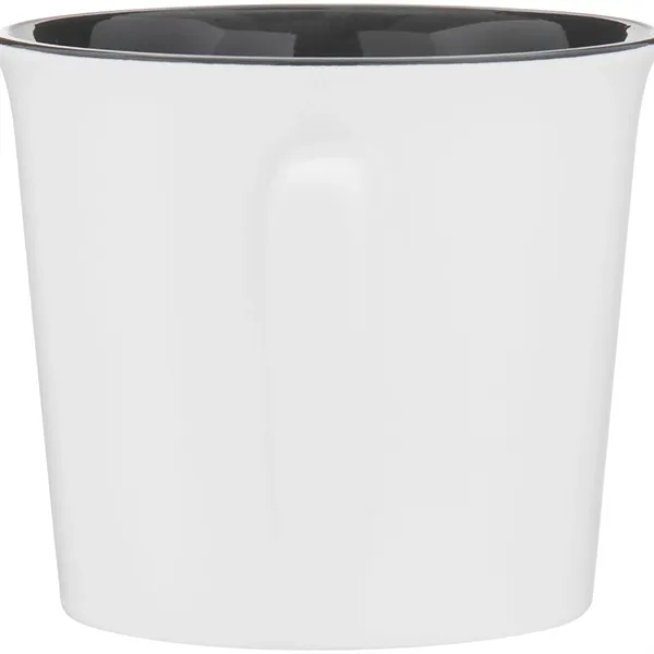 11 oz ceramic mug with glossy colored exterior and matching glossy... from ASI 51197 ETS Express, LLC