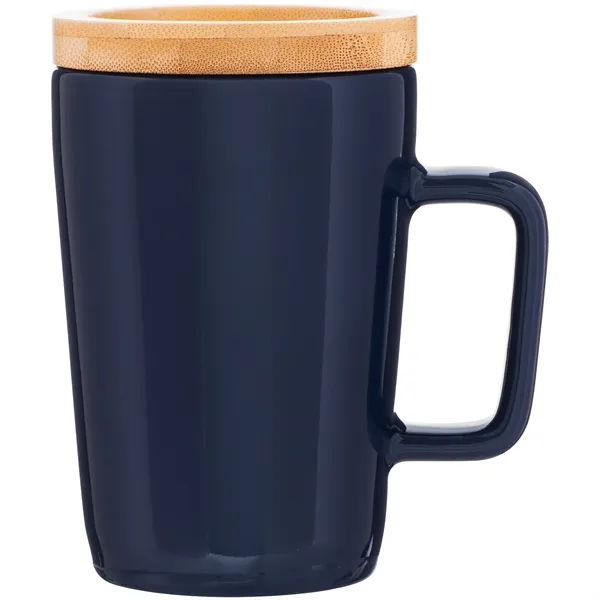 14 oz ceramic mug with glossy colored exterior, matching glossy interior,... from ASI 51197 ETS Express, LLC
