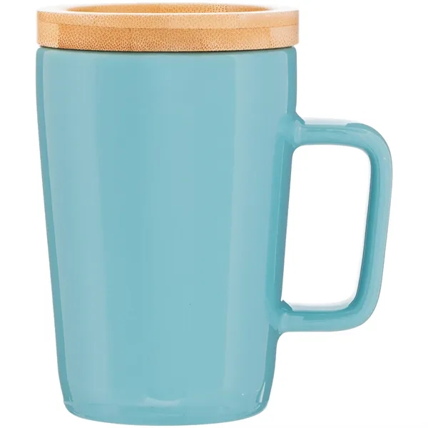 14 oz ceramic mug with glossy colored exterior, matching glossy interior,... from ASI 51197 ETS Express, LLC