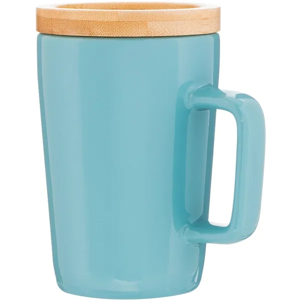 14 oz ceramic mug with glossy colored exterior, matching glossy interior,... from ASI 51197 ETS Express, LLC