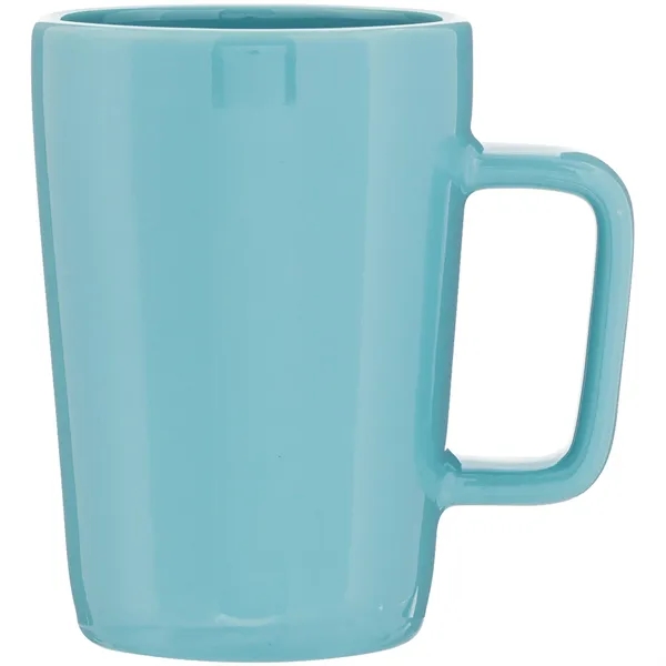 14 oz ceramic mug with glossy colored exterior, matching glossy interior,... from ASI 51197 ETS Express, LLC
