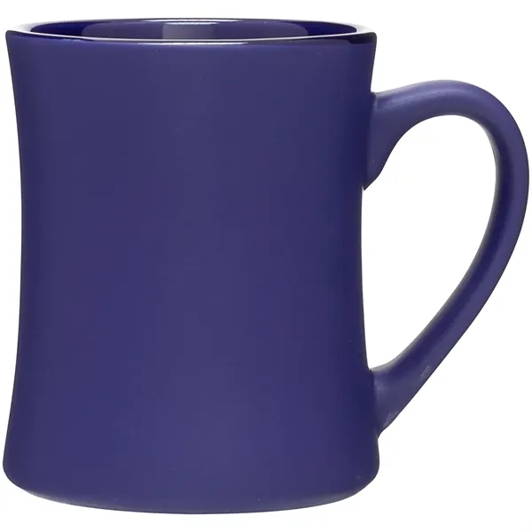 15 oz ceramic mug with handle, matte colored exterior and glossy... from ASI 51197 ETS Express, LLC
