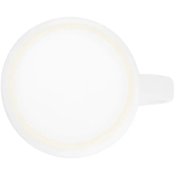 15 oz ceramic mug with handle, matte colored exterior and glossy... from ASI 51197 ETS Express, LLC