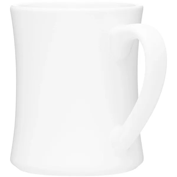15 oz ceramic mug with handle, matte colored exterior and glossy... from ASI 51197 ETS Express, LLC