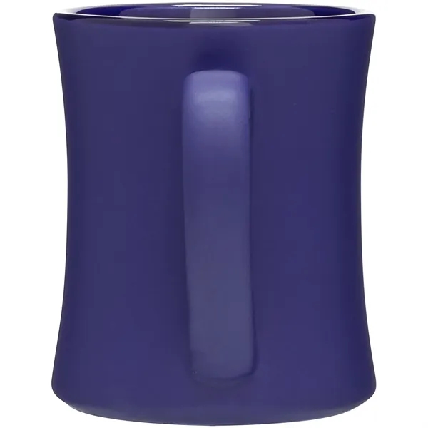 15 oz ceramic mug with handle, matte colored exterior and glossy... from ASI 51197 ETS Express, LLC