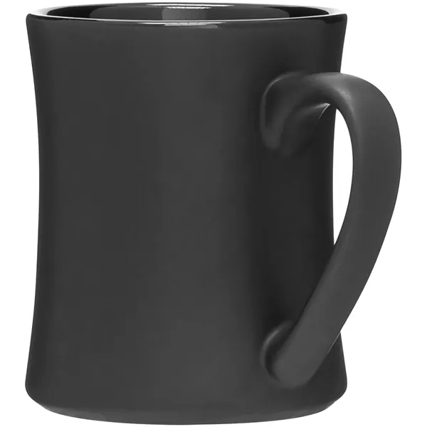 15 oz ceramic mug with handle, matte colored exterior and glossy... from ASI 51197 ETS Express, LLC