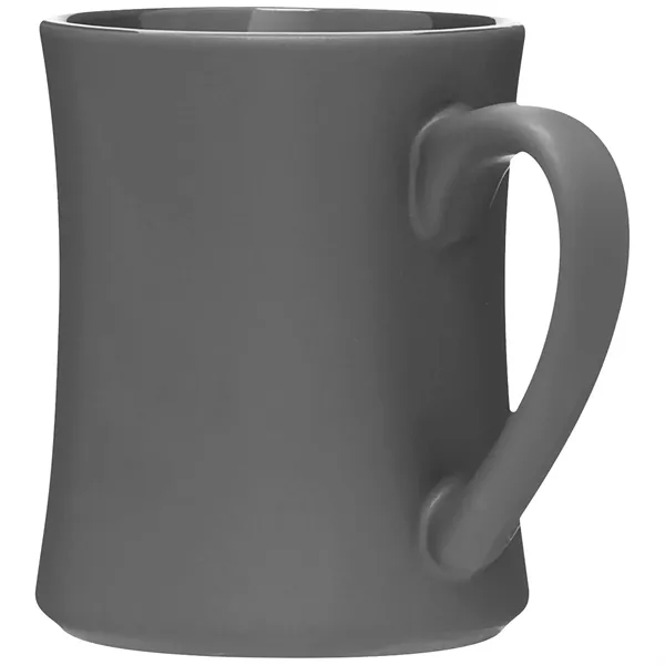 15 oz ceramic mug with handle, matte colored exterior and glossy... from ASI 51197 ETS Express, LLC