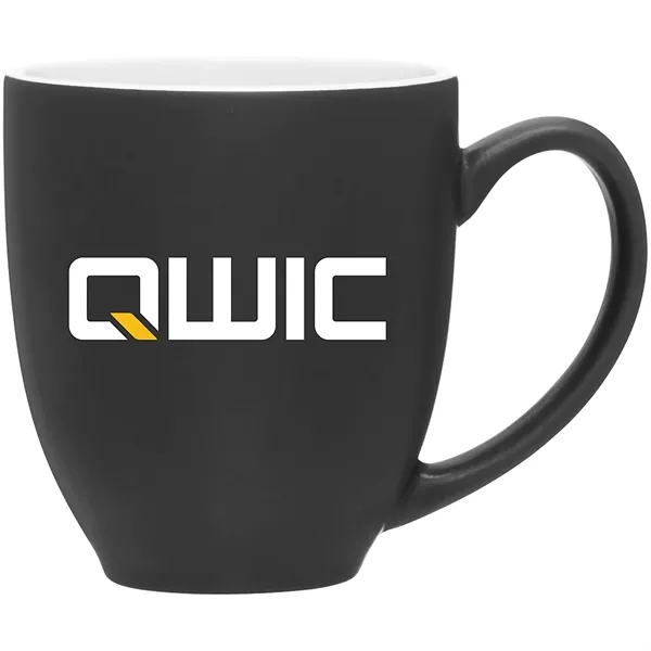 15 oz ceramic bistro mug with glossy colored exterior and interior.... from ASI 51197 ETS Express, LLC