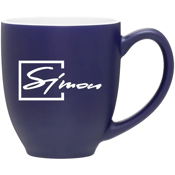 15 oz ceramic bistro mug with glossy colored exterior and interior.... from ASI 51197 ETS Express, LLC