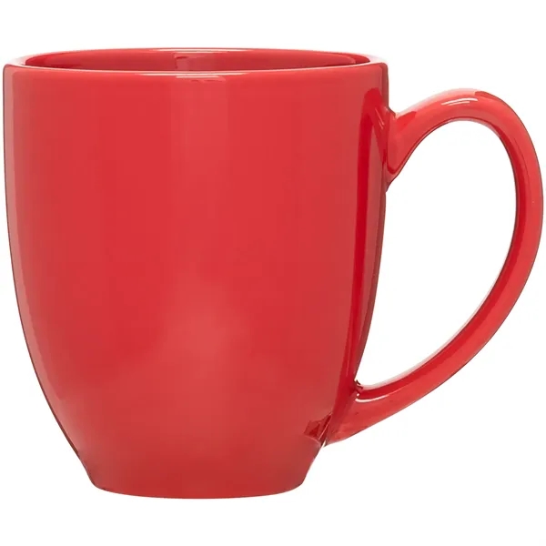 15 oz ceramic bistro mug with glossy colored exterior and interior.... from ASI 51197 ETS Express, LLC
