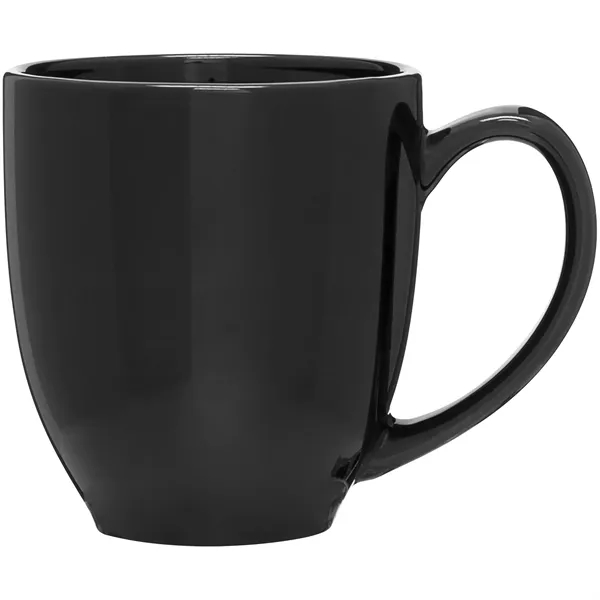 15 oz ceramic bistro mug with glossy colored exterior and interior.... from ASI 51197 ETS Express, LLC