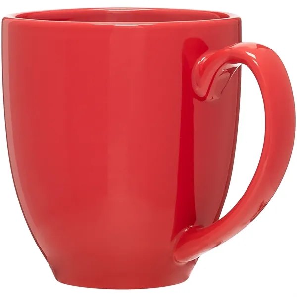 15 oz ceramic bistro mug with glossy colored exterior and interior.... from ASI 51197 ETS Express, LLC