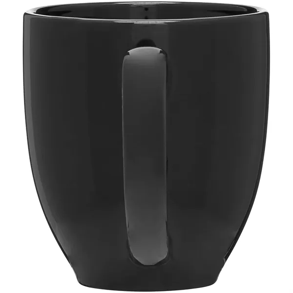 15 oz ceramic bistro mug with glossy colored exterior and interior.... from ASI 51197 ETS Express, LLC
