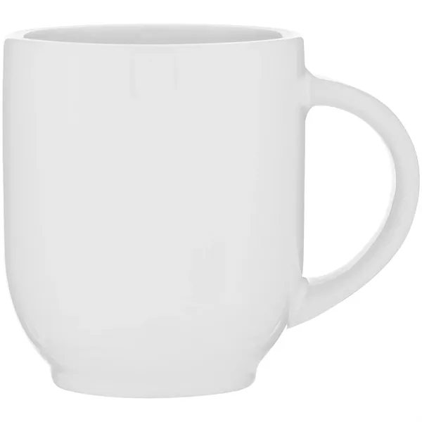 15 oz ceramic mug with glossy colored exterior and matching glossy... from ASI 51197 ETS Express, LLC