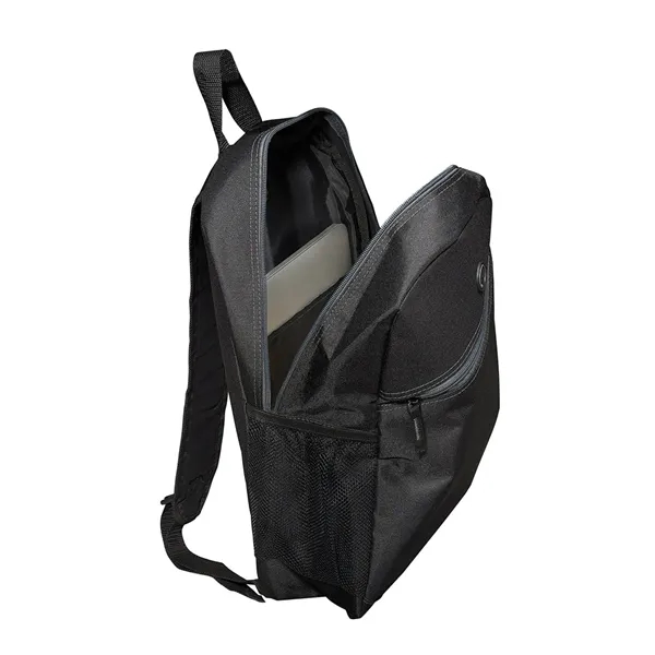 Laptop backpack that measures 5.5" x 11" x 16" and is... from ASI 79530 Prime Line