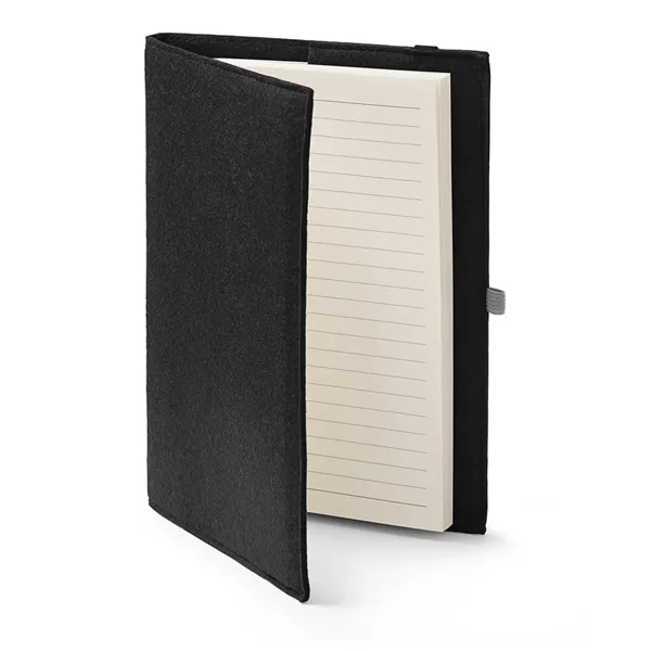 Refillable journal with 80 sheets of wide-ruled paper, silk ribbon bookmark,... from ASI 79530 Prime Line