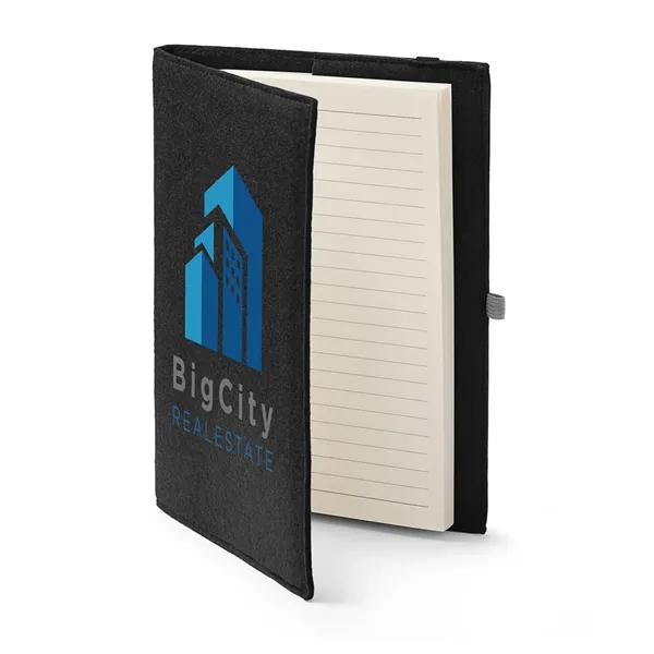 Refillable journal with 80 sheets of wide-ruled paper, silk ribbon bookmark,... from ASI 79530 Prime Line
