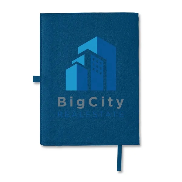 Refillable journal with 80 sheets of wide-ruled paper, silk ribbon bookmark,... from ASI 79530 Prime Line