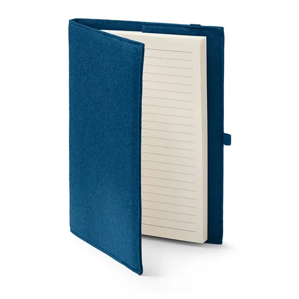 Refillable journal with 80 sheets of wide-ruled paper, silk ribbon bookmark,... from ASI 79530 Prime Line