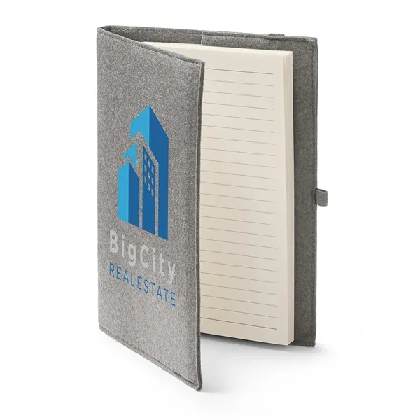 Refillable journal with 80 sheets of wide-ruled paper, silk ribbon bookmark,... from ASI 79530 Prime Line