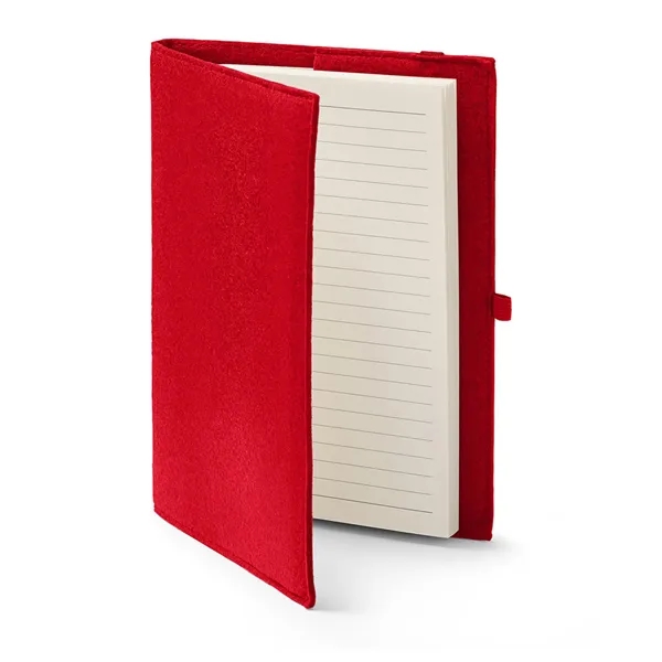 Refillable journal with 80 sheets of wide-ruled paper, silk ribbon bookmark,... from ASI 79530 Prime Line