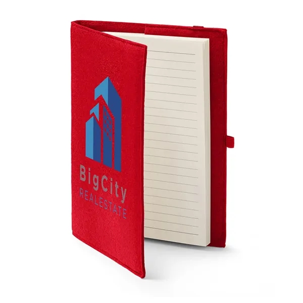 Refillable journal with 80 sheets of wide-ruled paper, silk ribbon bookmark,... from ASI 79530 Prime Line