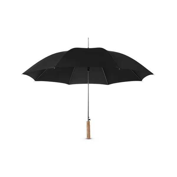 Stick umbrella with a 210T pongee canopy, steel shaft, ribs, wood... from ASI 79530 Prime Line