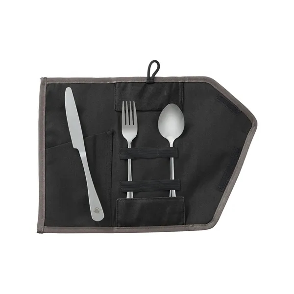 Utensil set with a knife, fork, spoon, interior pocket, interior elastic... from ASI 79530 Prime Line