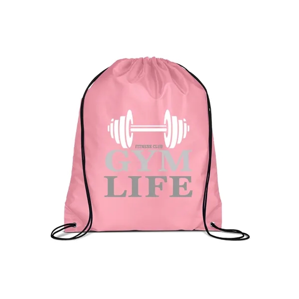 Polyester cinch-up backpack with adjustable soft nylon shoulder strap that doubles... from ASI 79530 Prime Line