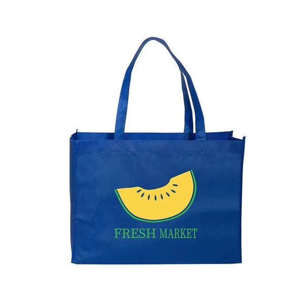 Standard non-woven tote bag with box gusset, crisp binding edge seams... from ASI 79530 Prime Line