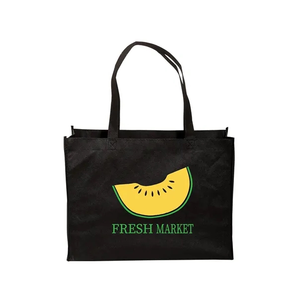 Standard non-woven tote bag with box gusset, crisp binding edge seams... from ASI 79530 Prime Line