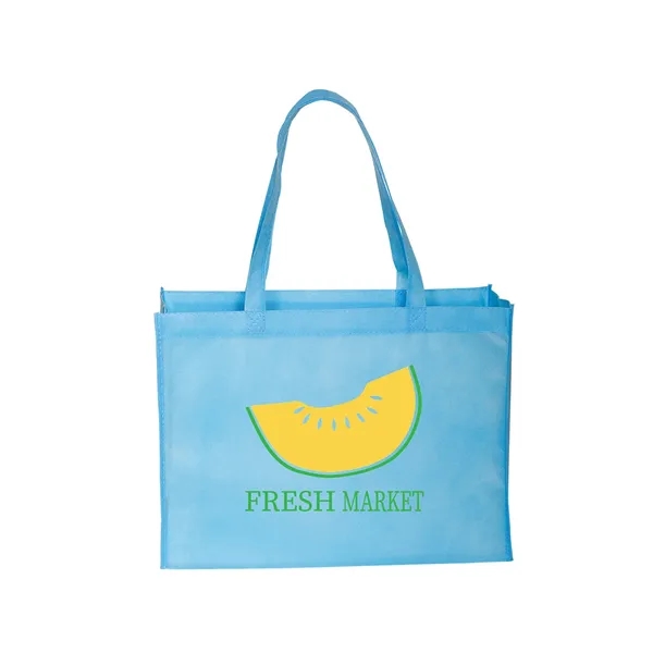 Standard non-woven tote bag with box gusset, crisp binding edge seams... from ASI 79530 Prime Line