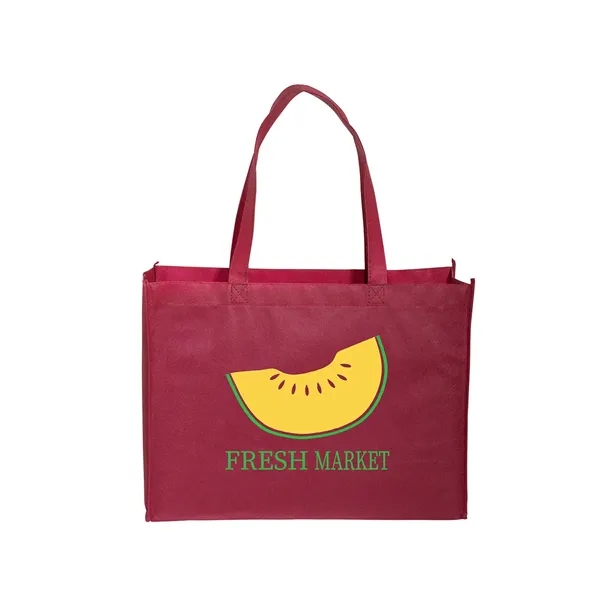 Standard non-woven tote bag with box gusset, crisp binding edge seams... from ASI 79530 Prime Line