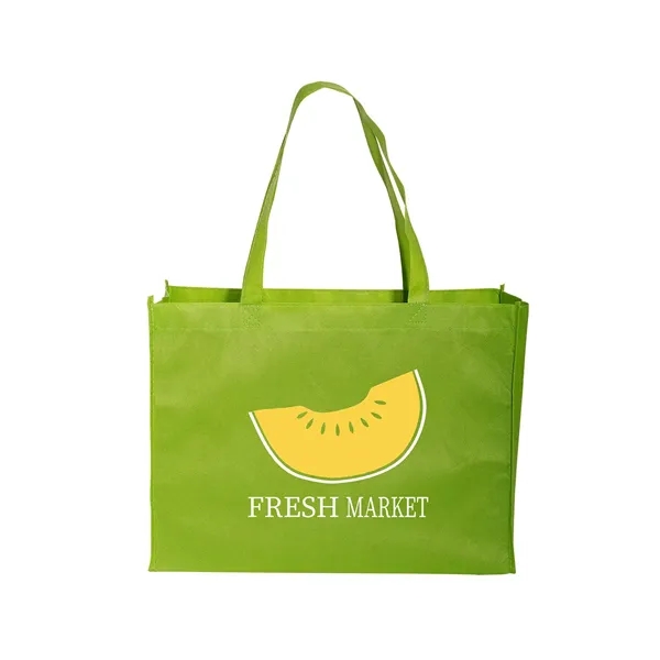 Standard non-woven tote bag with box gusset, crisp binding edge seams... from ASI 79530 Prime Line