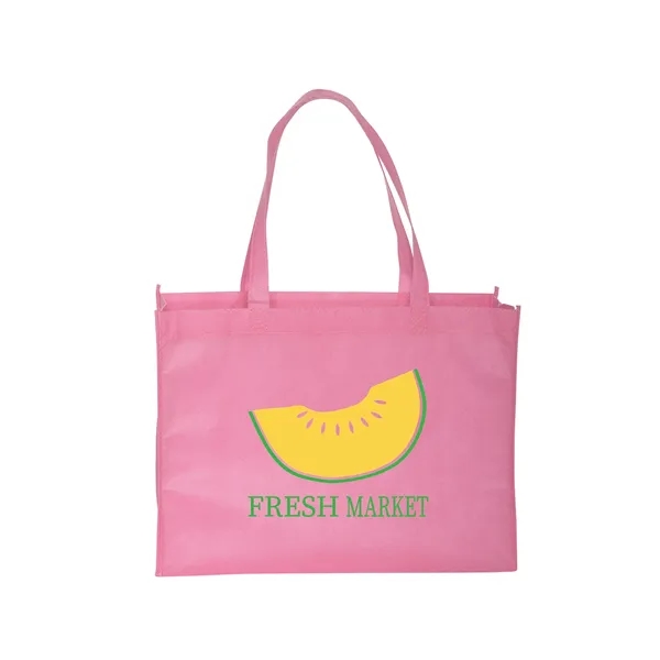 Standard non-woven tote bag with box gusset, crisp binding edge seams... from ASI 79530 Prime Line