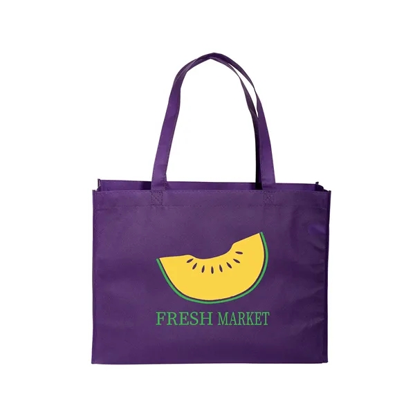 Standard non-woven tote bag with box gusset, crisp binding edge seams... from ASI 79530 Prime Line