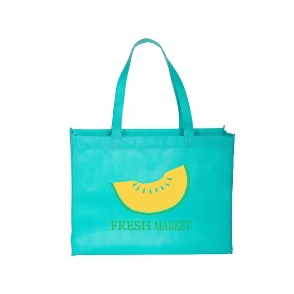 Standard non-woven tote bag with box gusset, crisp binding edge seams... from ASI 79530 Prime Line
