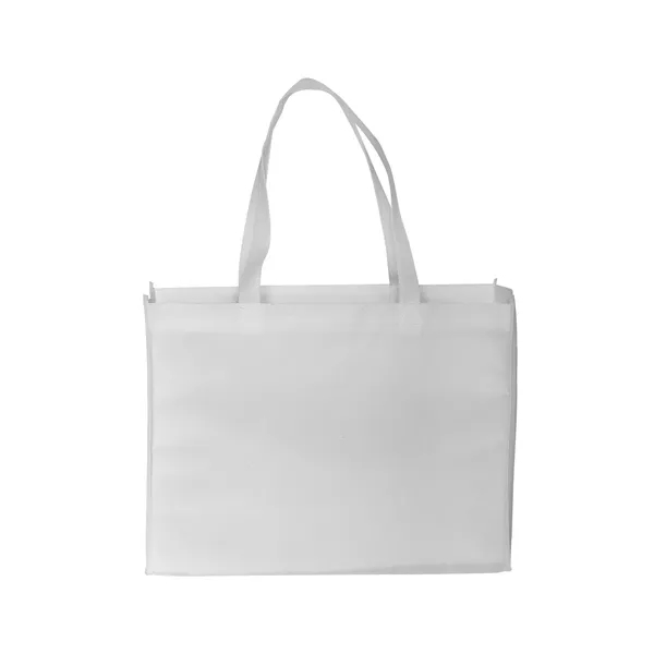 Standard non-woven tote bag with box gusset, crisp binding edge seams... from ASI 79530 Prime Line