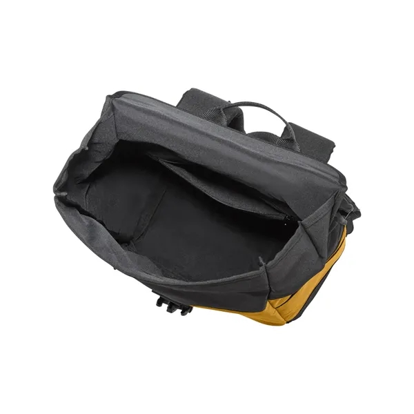 10.63" x 16.93" x 6.10" backpack with a flexible rolltop, zippered... from ASI 79530 Prime Line