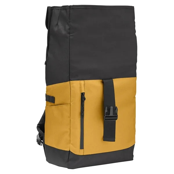 10.63" x 16.93" x 6.10" backpack with a flexible rolltop, zippered... from ASI 79530 Prime Line