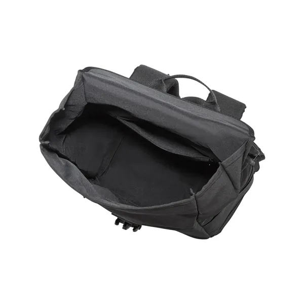 10.63" x 16.93" x 6.10" backpack with a flexible rolltop, zippered... from ASI 79530 Prime Line