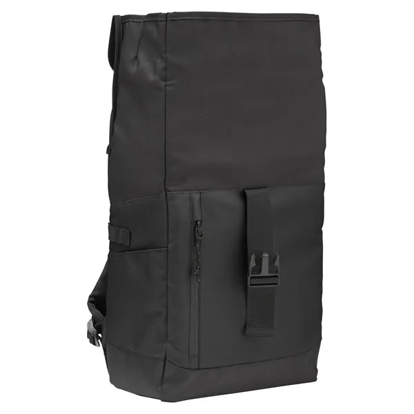 10.63" x 16.93" x 6.10" backpack with a flexible rolltop, zippered... from ASI 79530 Prime Line