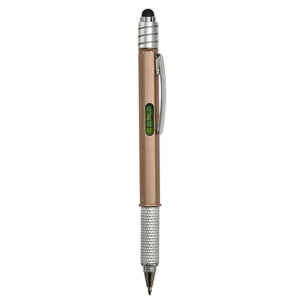 Twist action pen with fidget spinner, ruler, stylus and level.... from ASI 79530 Prime Line
