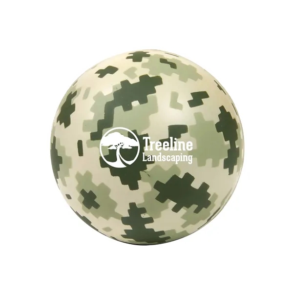 Digi Camo Round Stress Ball... from ASI 79530 Prime Line