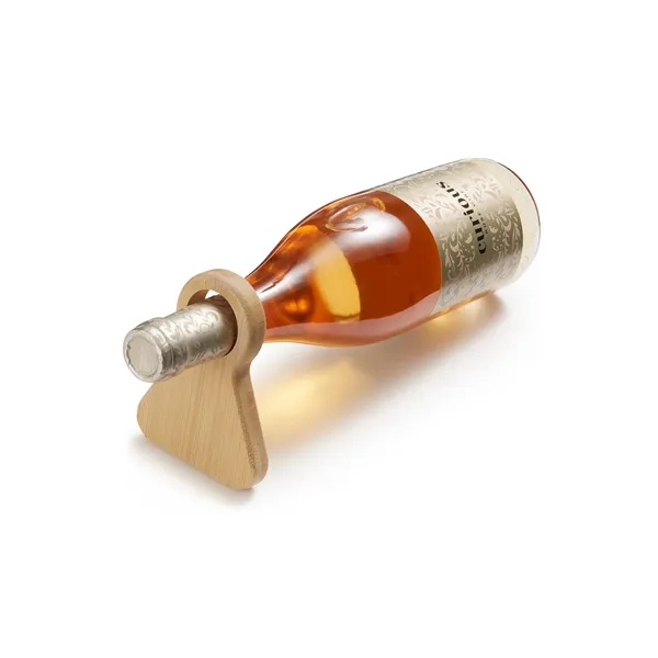 Table wine holder and bottle opener made of bamboo.... from ASI 79530 Prime Line