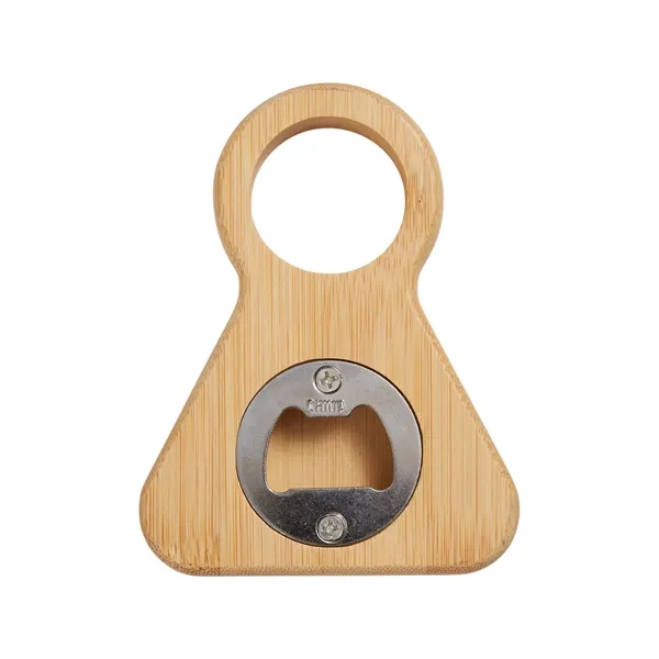 Table wine holder and bottle opener made of bamboo.... from ASI 79530 Prime Line