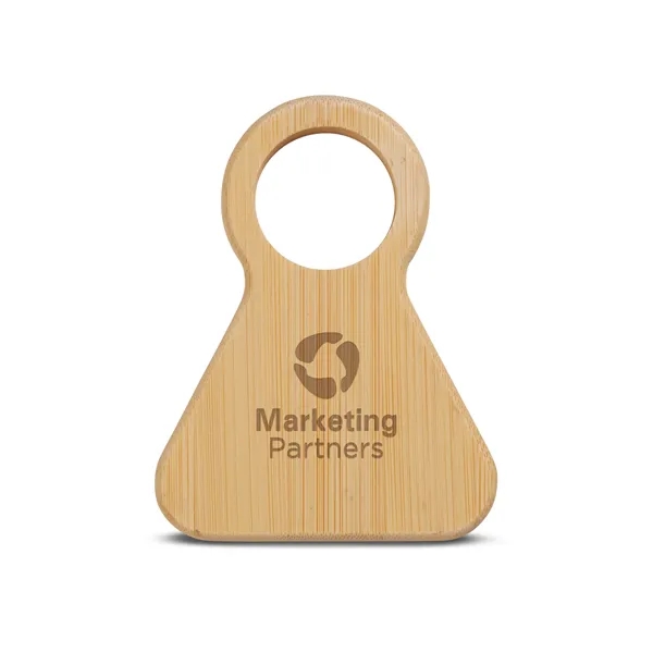 Table wine holder and bottle opener made of bamboo.... from ASI 79530 Prime Line