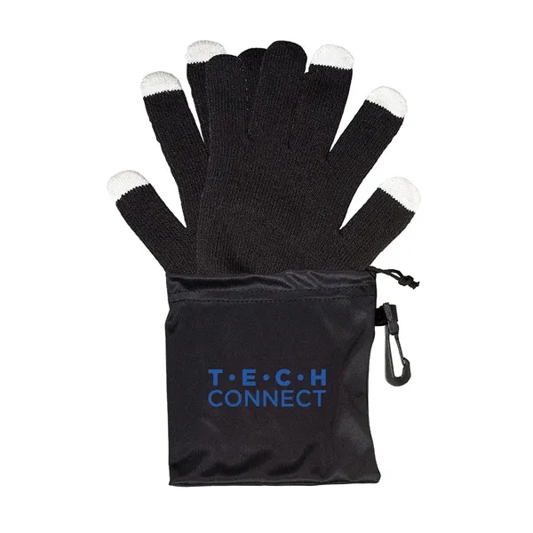 A single pair of acrylic knit texting gloves stored inside a... from ASI 79530 Prime Line