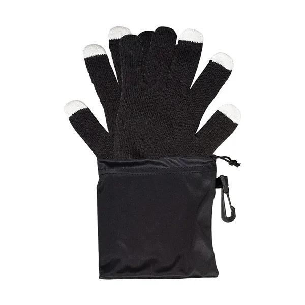 A single pair of acrylic knit texting gloves stored inside a... from ASI 79530 Prime Line