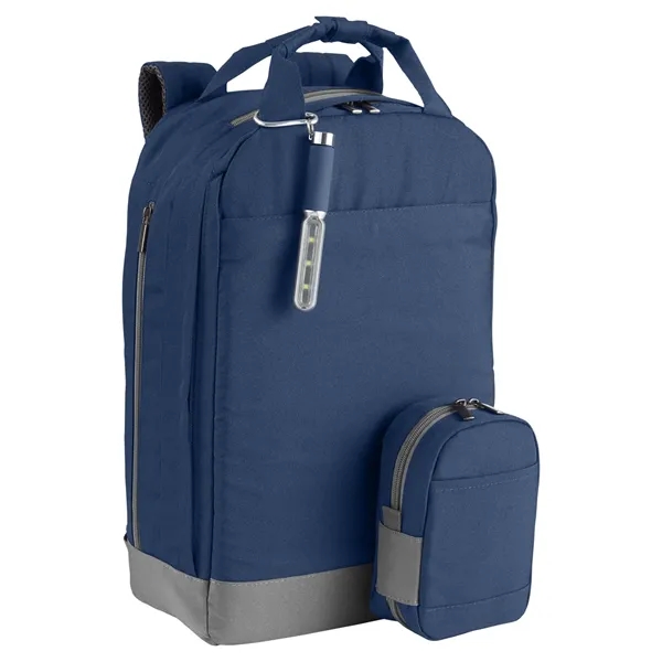 11.8" x 16.9" x 5.1" backpack with a double-zippered main compartment,... from ASI 79530 Prime Line
